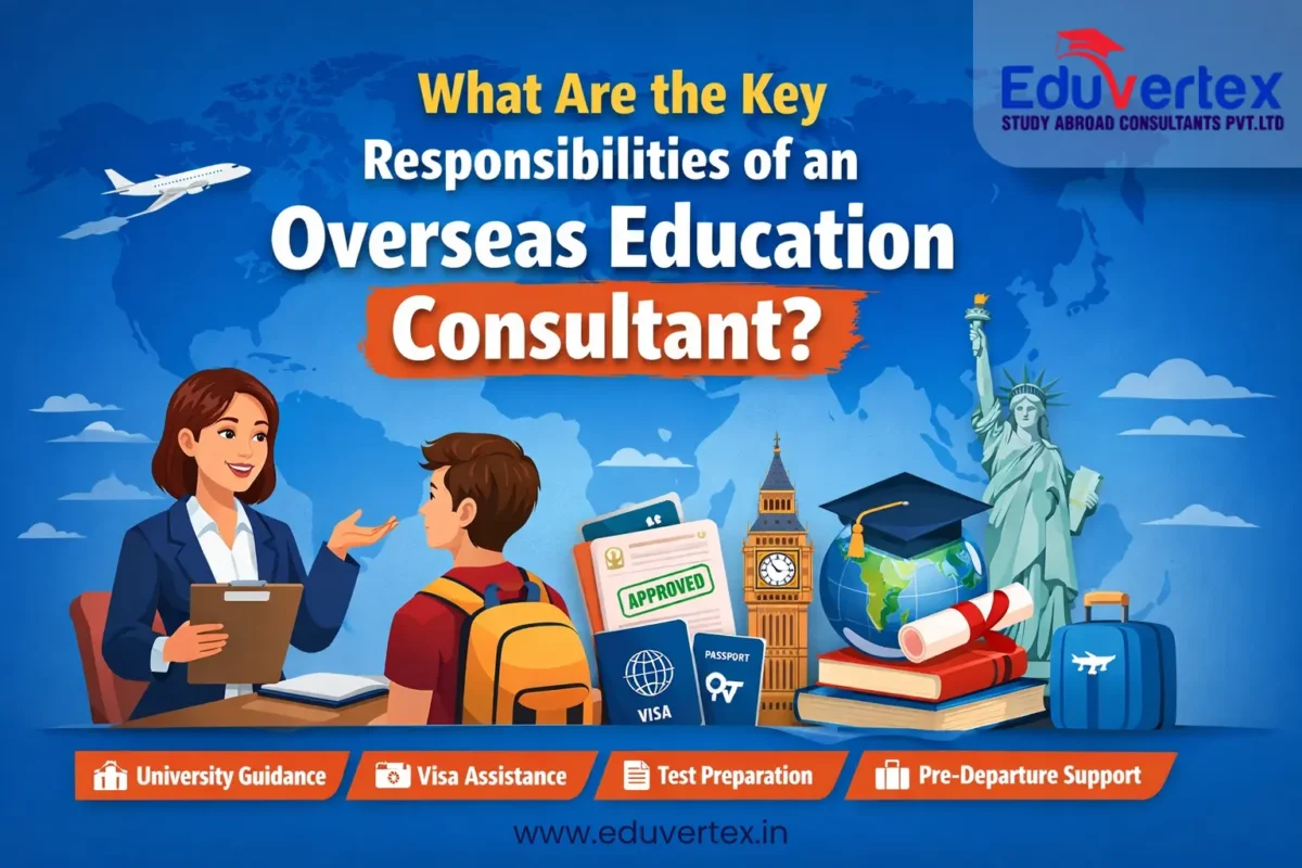 Overseas education consultant guiding students for study abroad planning