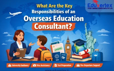 What are the key responsibilities of an overseas education consultant?
