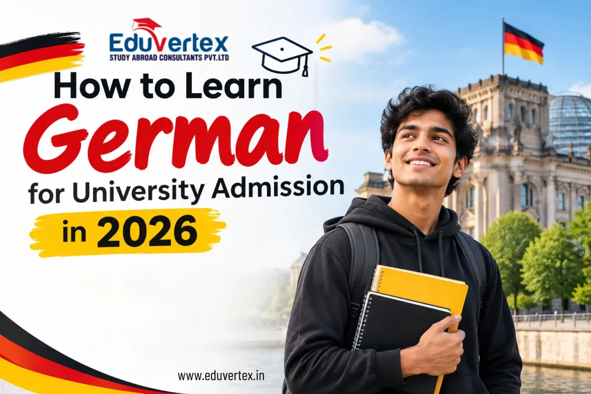 How to learn German for university admission in 2026 with Eduvertex